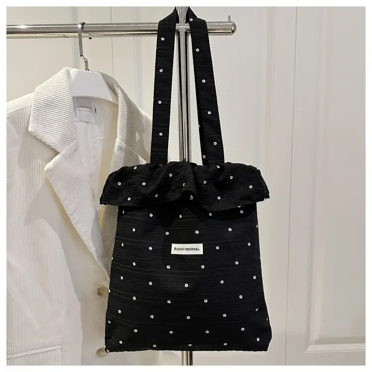 Red Ruffled Spring New Women's Commuter Bag — feature 18