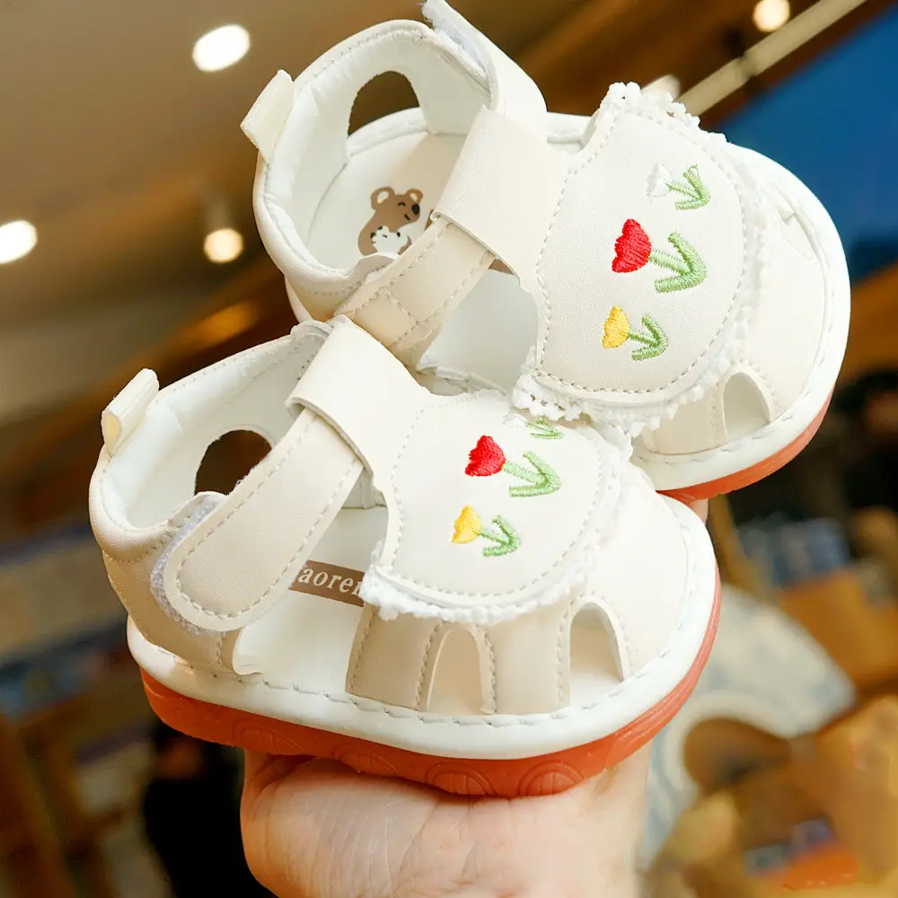 Pink Heart Toddler Sandals 1-2 Years Non-Slip Sole - Image 3