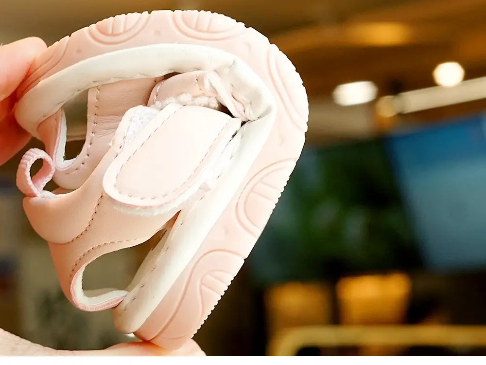 Pink Heart Toddler Sandals 1-2 Years Non-Slip Sole — feature 2