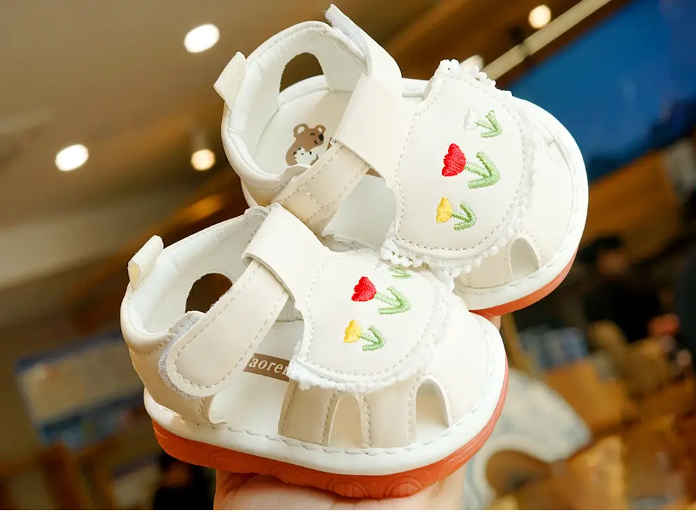 Pink Heart Toddler Sandals 1-2 Years Non-Slip Sole — feature 4