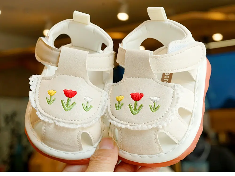 Pink Heart Toddler Sandals 1-2 Years Non-Slip Sole — feature 6