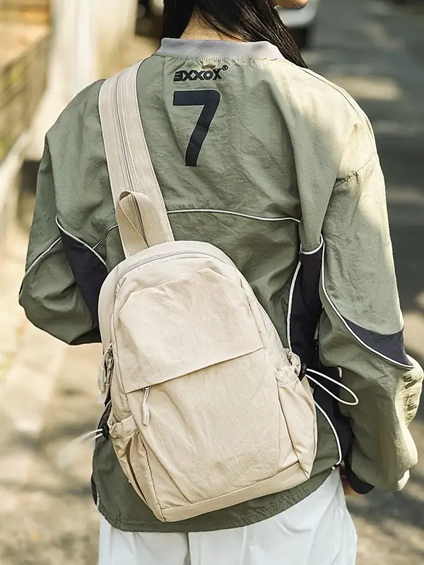 Men's Nylon Travel Backpack with 777 Design - Image 6
