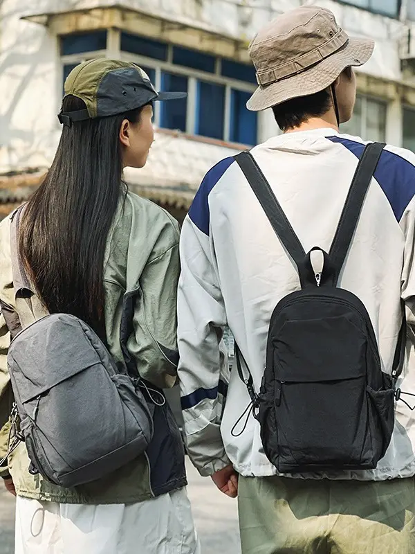 Men's Nylon Travel Backpack with 777 Design - Image 7