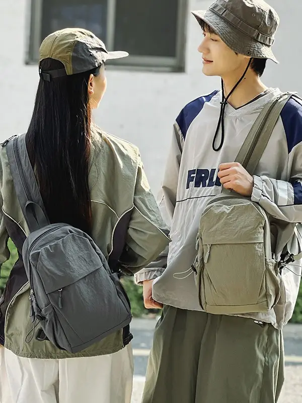 Men's Nylon Travel Backpack with 777 Design - Image 8