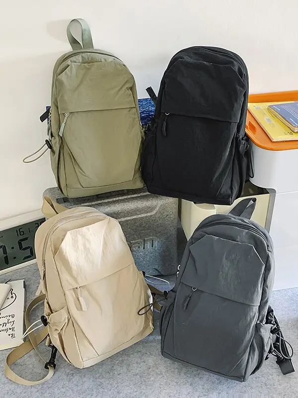 Men's Nylon Travel Backpack with 777 Design - Image 9
