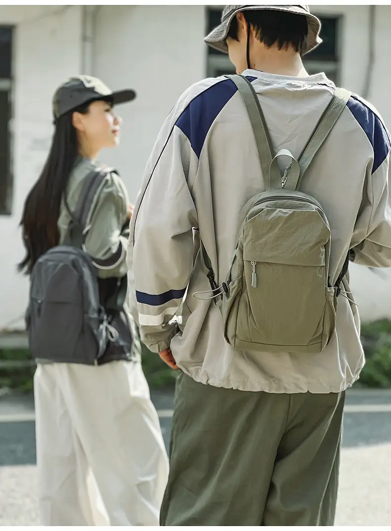 Men's Nylon Travel Backpack with 777 Design — feature 18