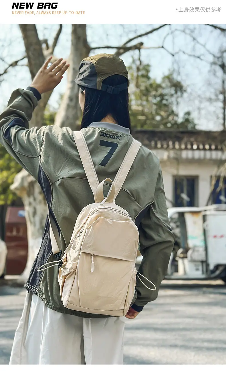 Men's Nylon Travel Backpack with 777 Design — feature 5