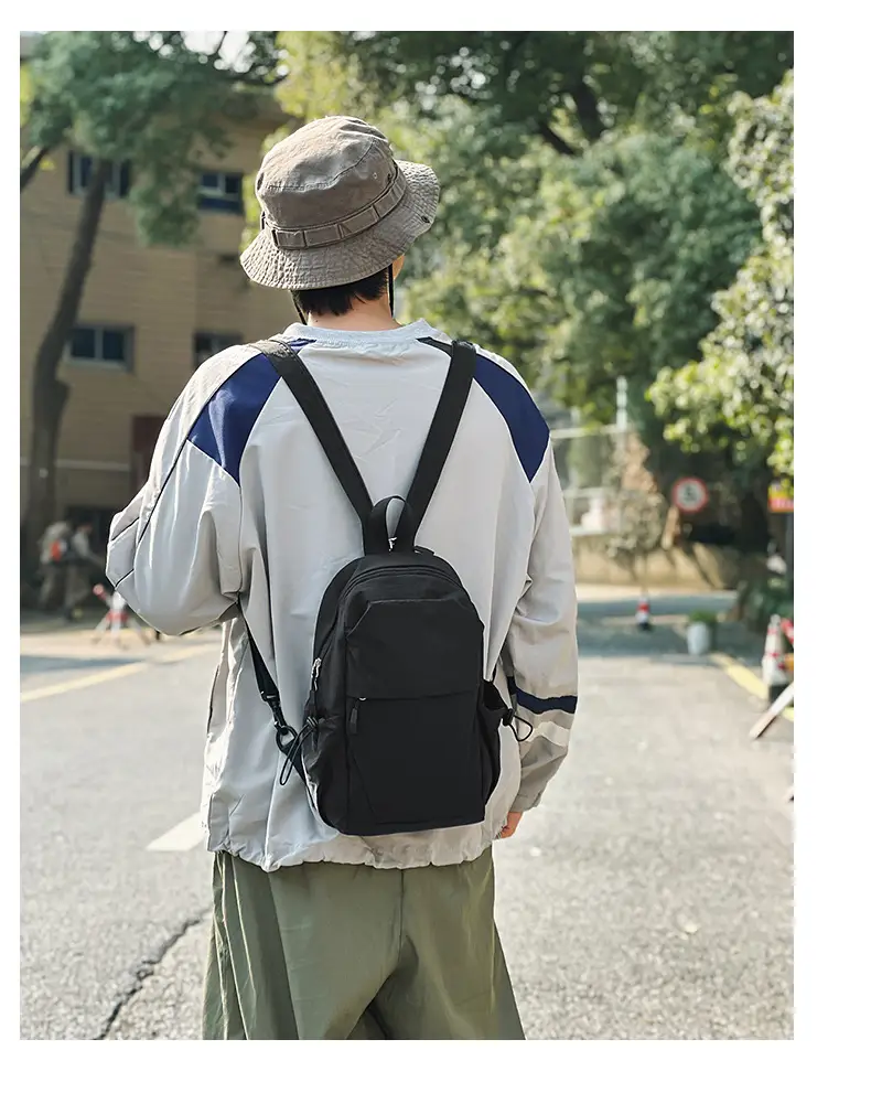 Men's Nylon Travel Backpack with 777 Design — feature 9