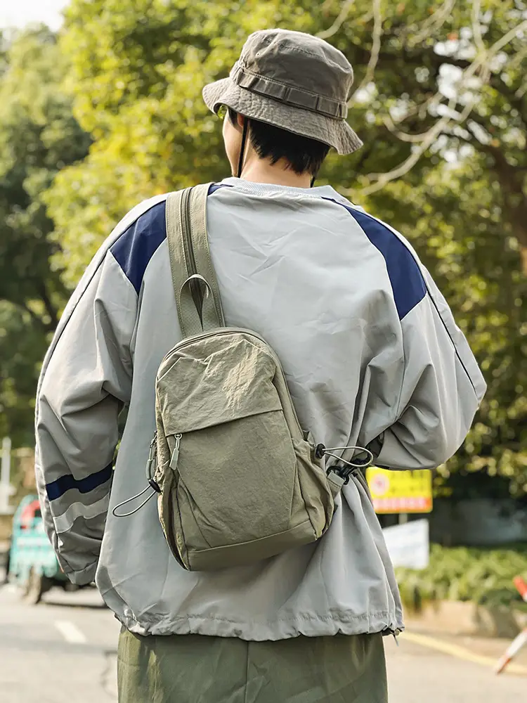 Men's Nylon Travel Backpack with 777 Design - Image 4