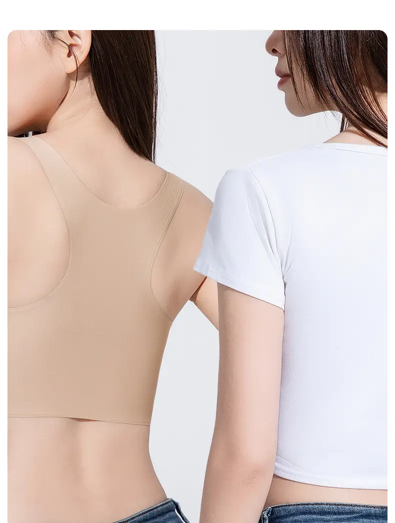 7A Bacteriostatic Seamless Underwear Women's Soft Support No Steel Ring Vest Bra Sports Bra Beauty Back Bra — feature 11