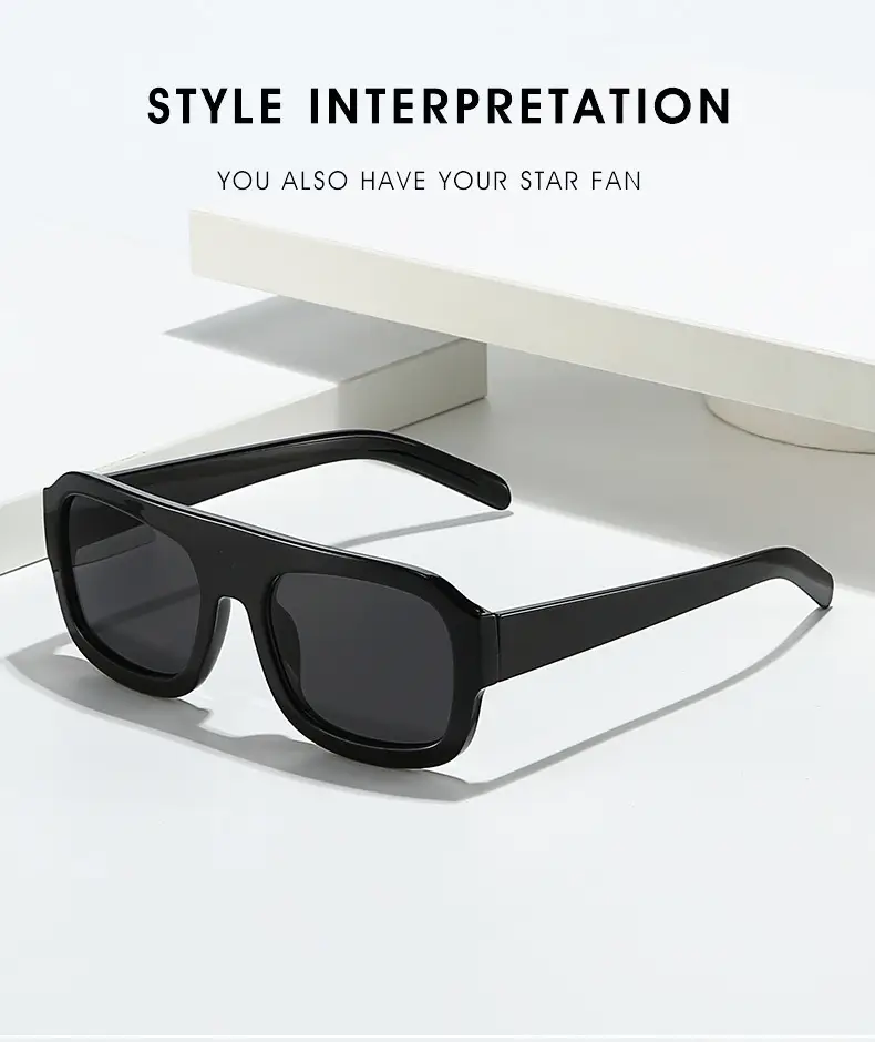 Women's Retro Aviator Sunglasses Green Lens — feature 10