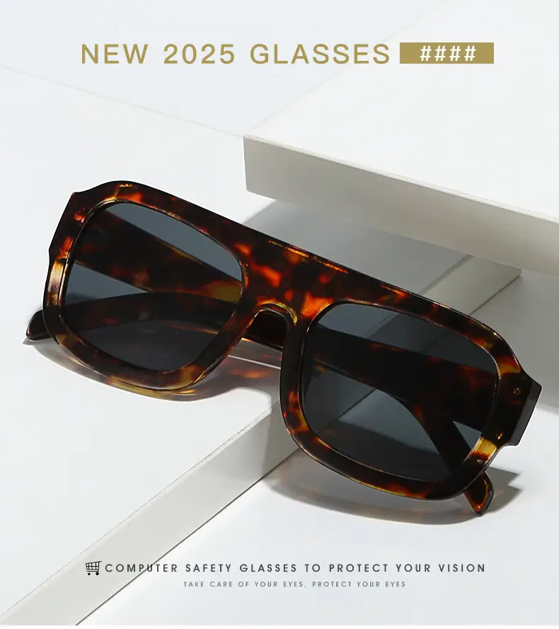 Women's Retro Aviator Sunglasses Green Lens — feature 11