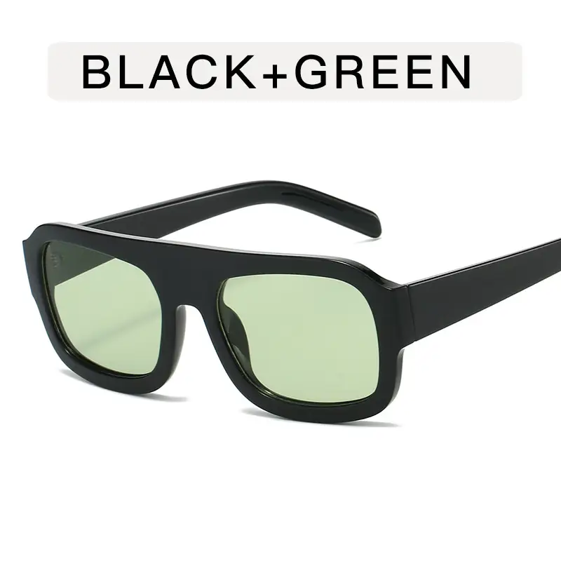 Women's Retro Aviator Sunglasses Green Lens