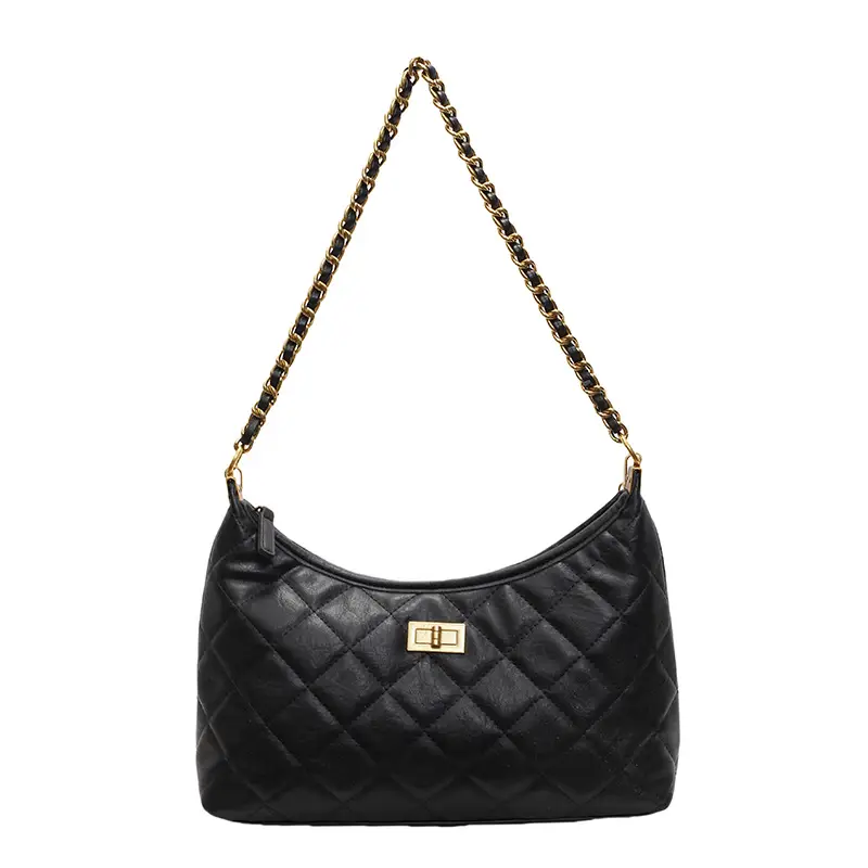 Vintage Rhombic Chain Tote Bag Women 2025 New Commute - Image 7