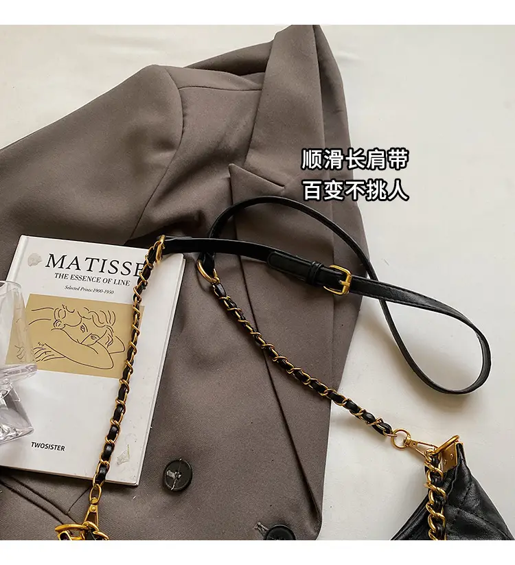 Vintage Rhombic Chain Tote Bag Women 2025 New Commute — feature 4