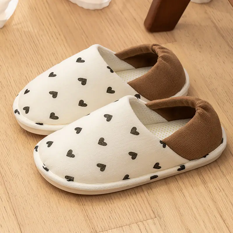 Non-Slip Postpartum Shoes for Pregnant Women in Spring and Autum, Comfortable Cotton Slippers for Women, Postpartum Slippers with Heels, Non-Slip Outer Wear, Soft Soles and Breathable - Image 2