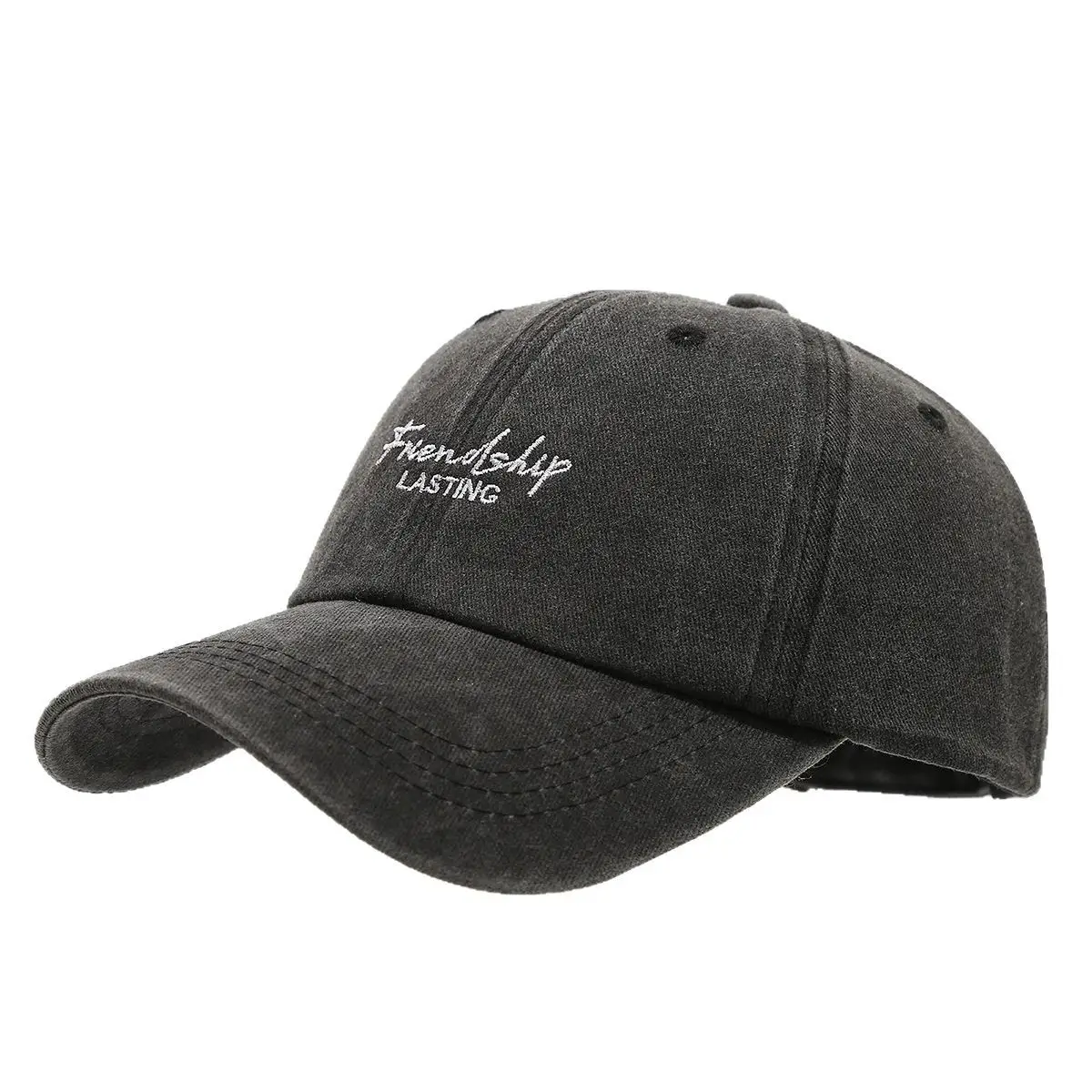 Gray Friendship Lasting Embroidered Cap for Women - Image 10