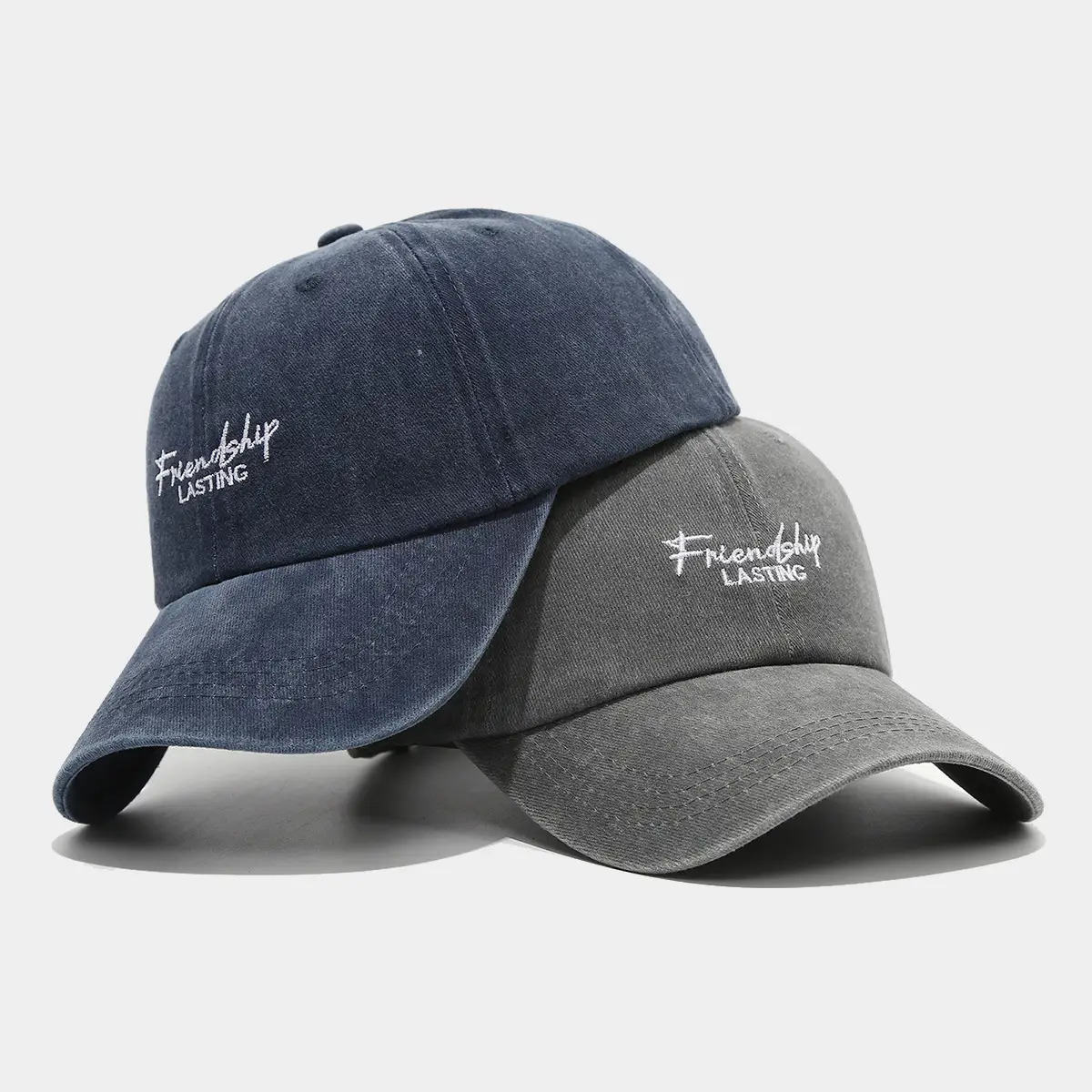 Gray Friendship Lasting Embroidered Cap for Women — feature 3