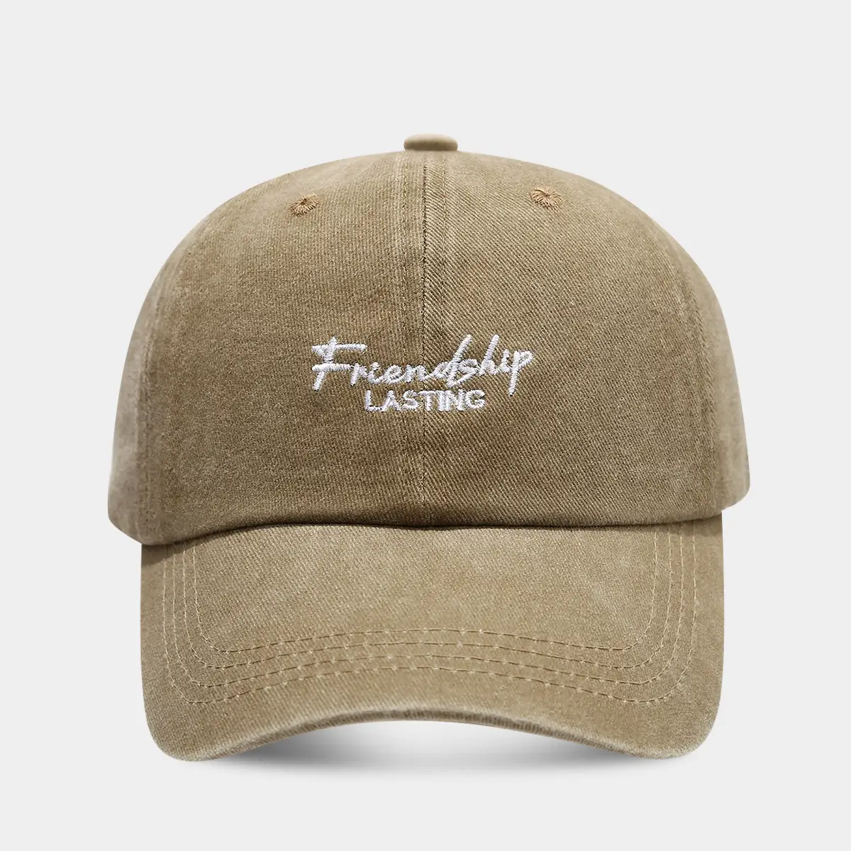 Gray Friendship Lasting Embroidered Cap for Women - Image 2