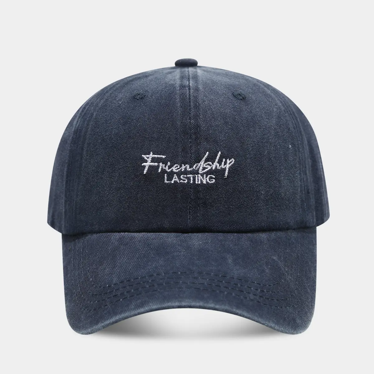 Gray Friendship Lasting Embroidered Cap for Women - Image 4