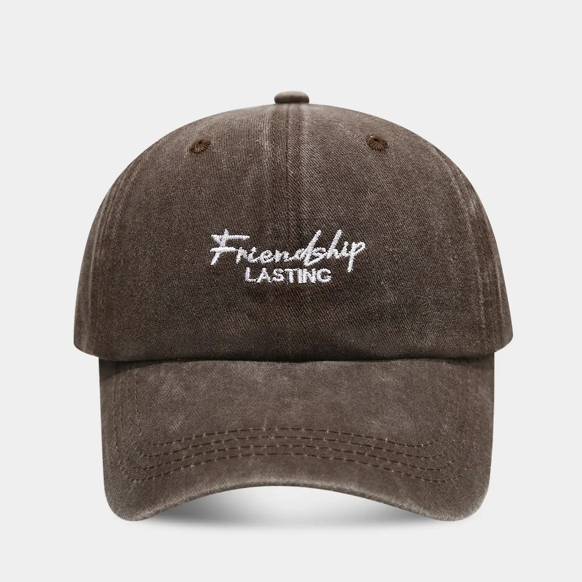 Gray Friendship Lasting Embroidered Cap for Women - Image 5