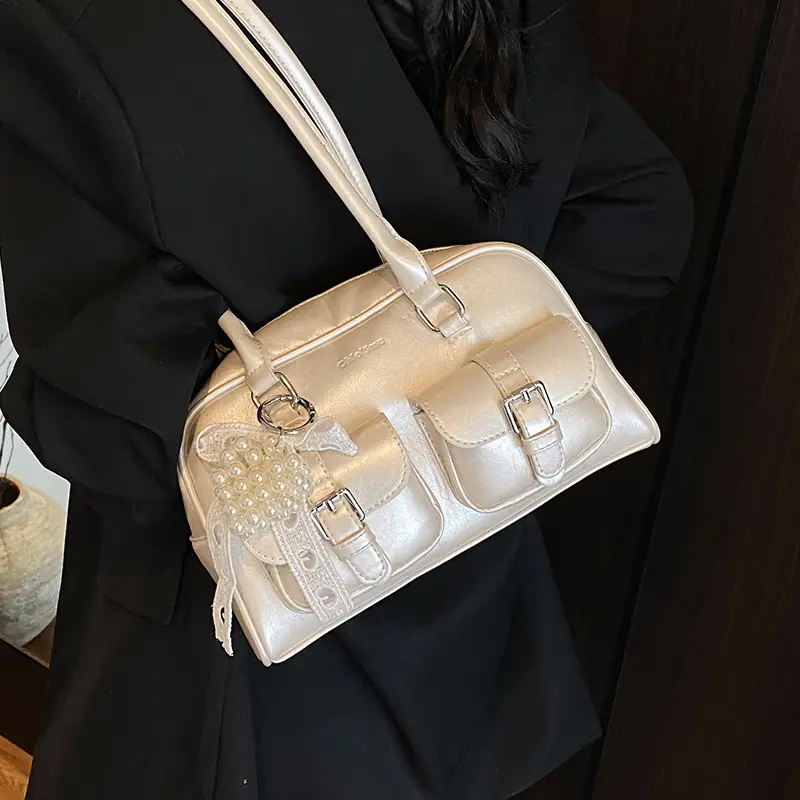 Korean Style Women's Leather Shoulder Bag 2026 - Image 13