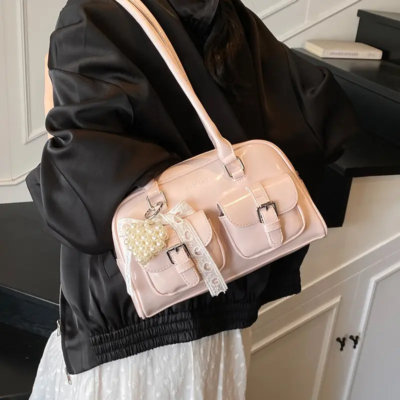 Korean Style Women's Leather Shoulder Bag 2026 - Image 14