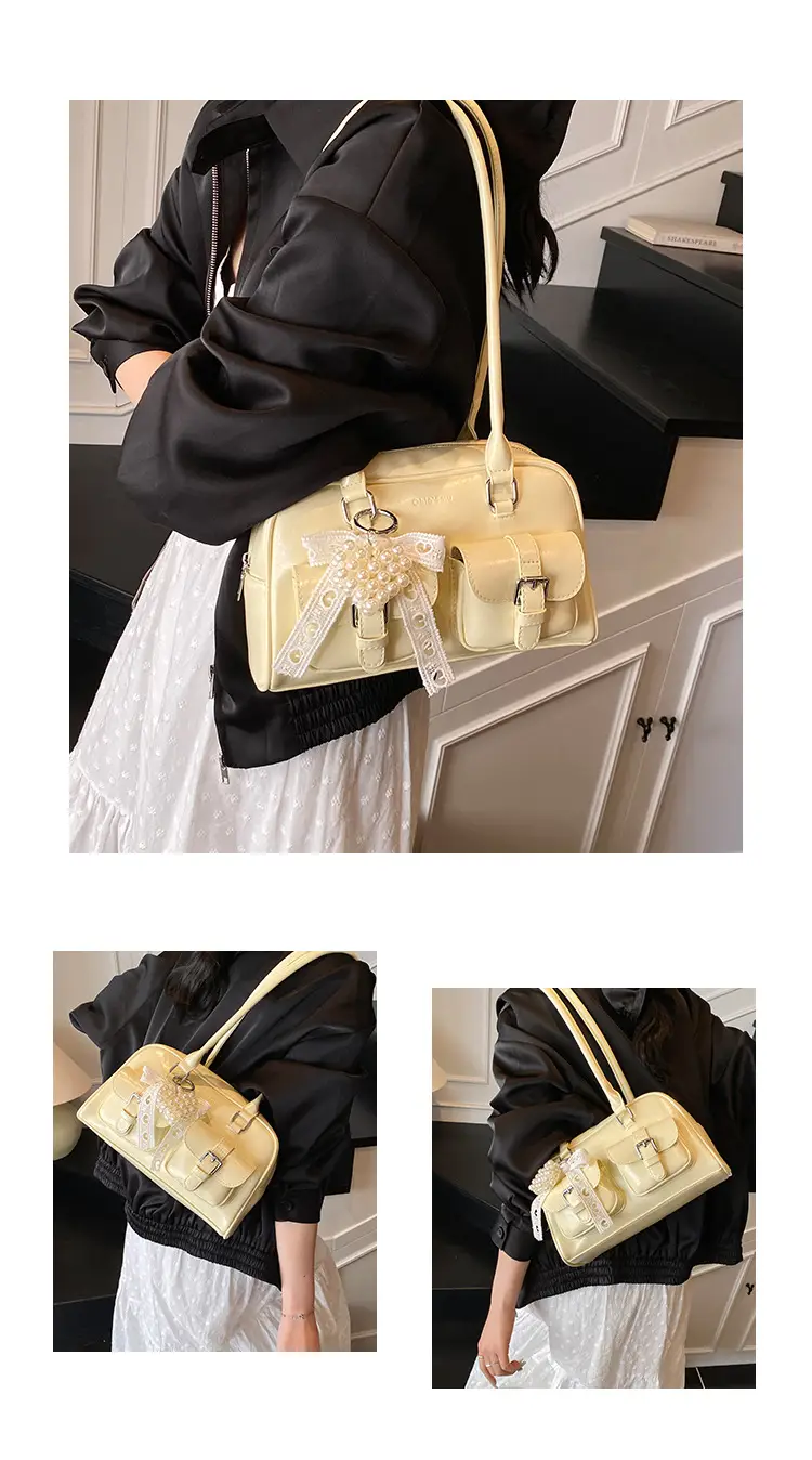 Korean Style Women's Leather Shoulder Bag 2026 — feature 5