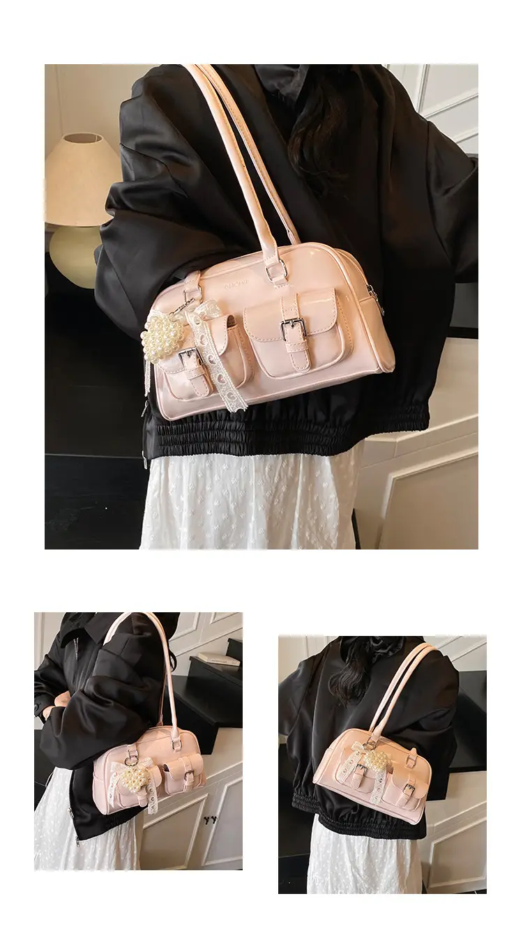 Korean Style Women's Leather Shoulder Bag 2026 — feature 6