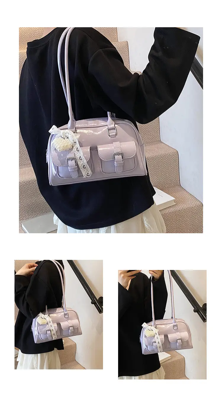 Korean Style Women's Leather Shoulder Bag 2026 — feature 8
