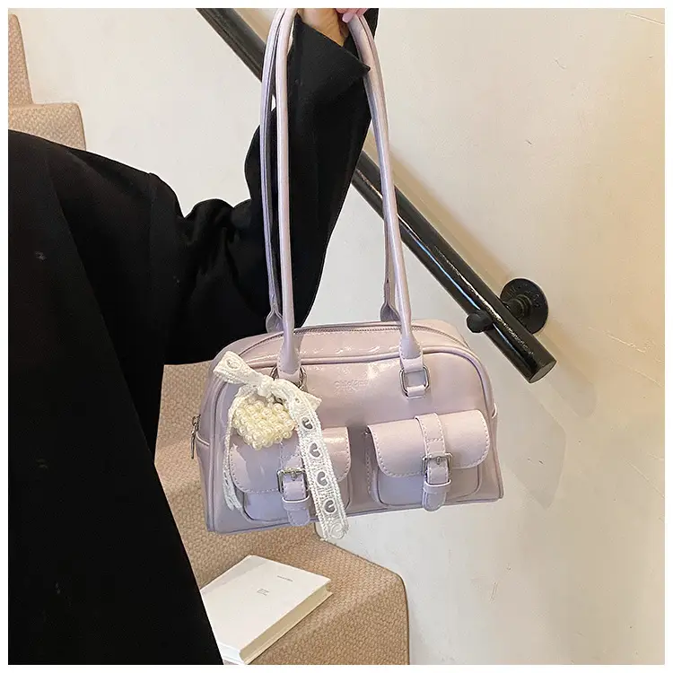 Korean Style Women's Leather Shoulder Bag 2026 - Image 4