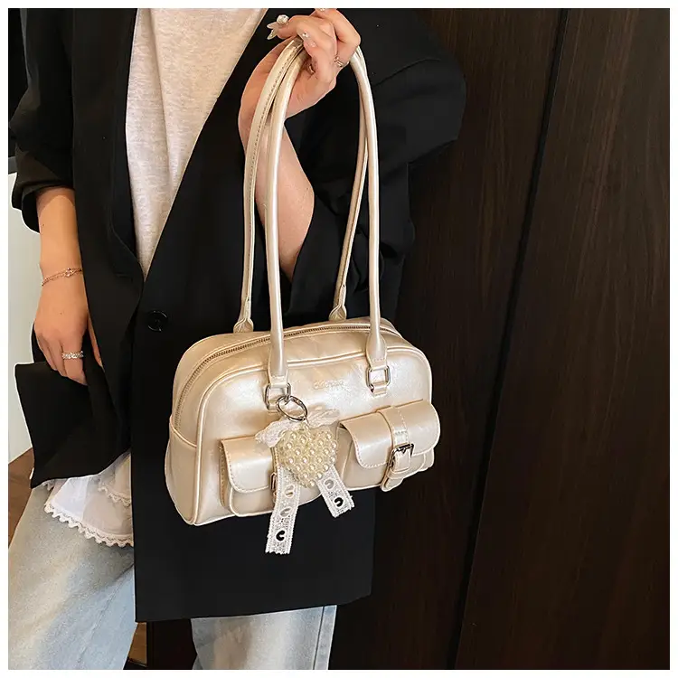 Korean Style Women's Leather Shoulder Bag 2026 - Image 5