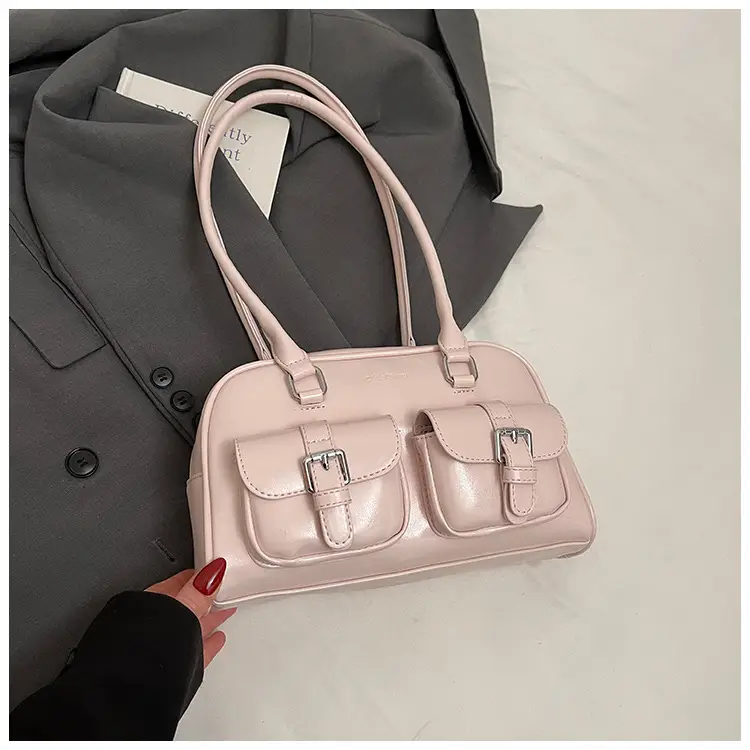 Korean Style Women's Leather Shoulder Bag 2026 - Image 8