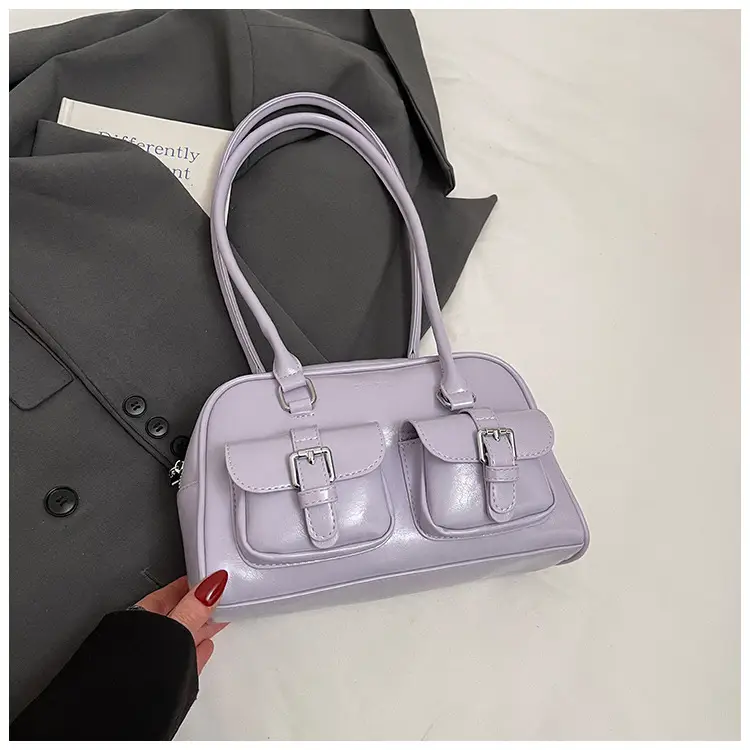 Korean Style Women's Leather Shoulder Bag 2026 - Image 9