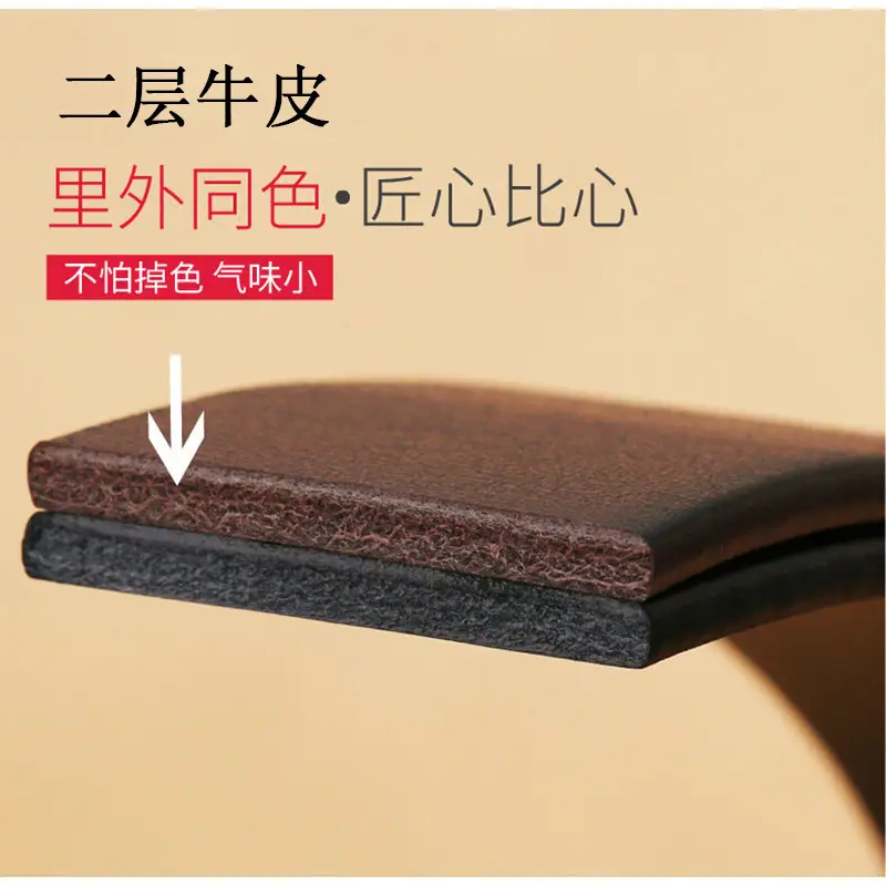 Men's Black Leather Belt with Silver Buckle 3.5cm — feature 10