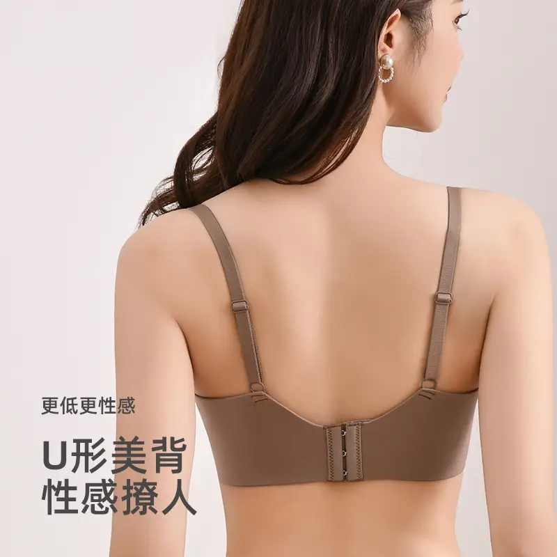 French Style Deep V Bra One Piece Anti Sagging
