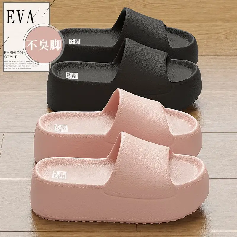 Women's 6.0cm Thick Non-Slip Sandals Pink Black - Image 10