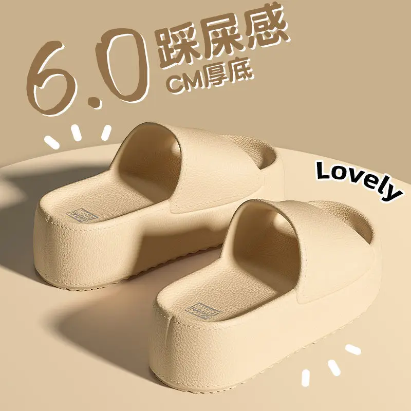 Women's 6.0cm Thick Non-Slip Sandals Pink Black - Image 2