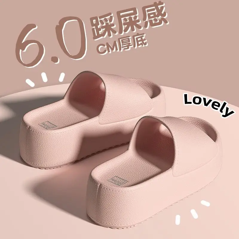 Women's 6.0cm Thick Non-Slip Sandals Pink Black - Image 3