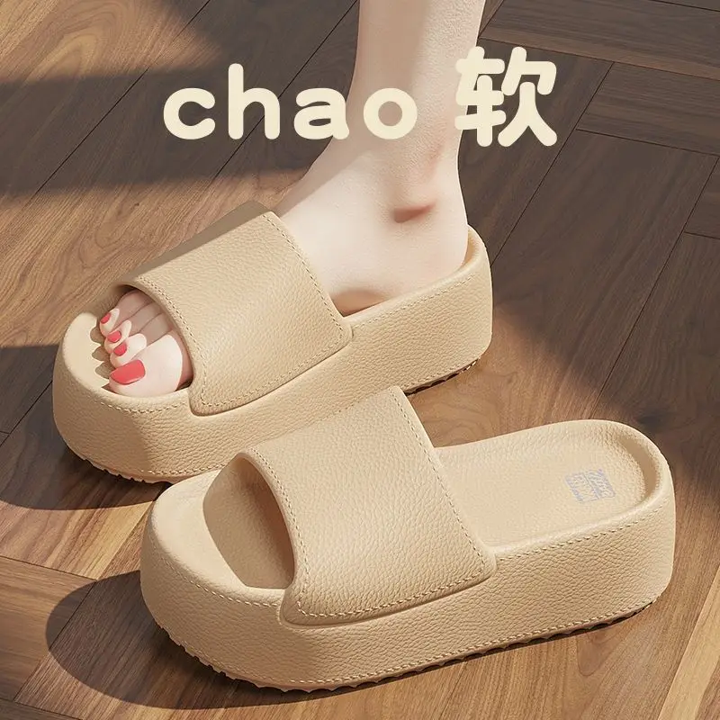 Women's 6.0cm Thick Non-Slip Sandals Pink Black - Image 6