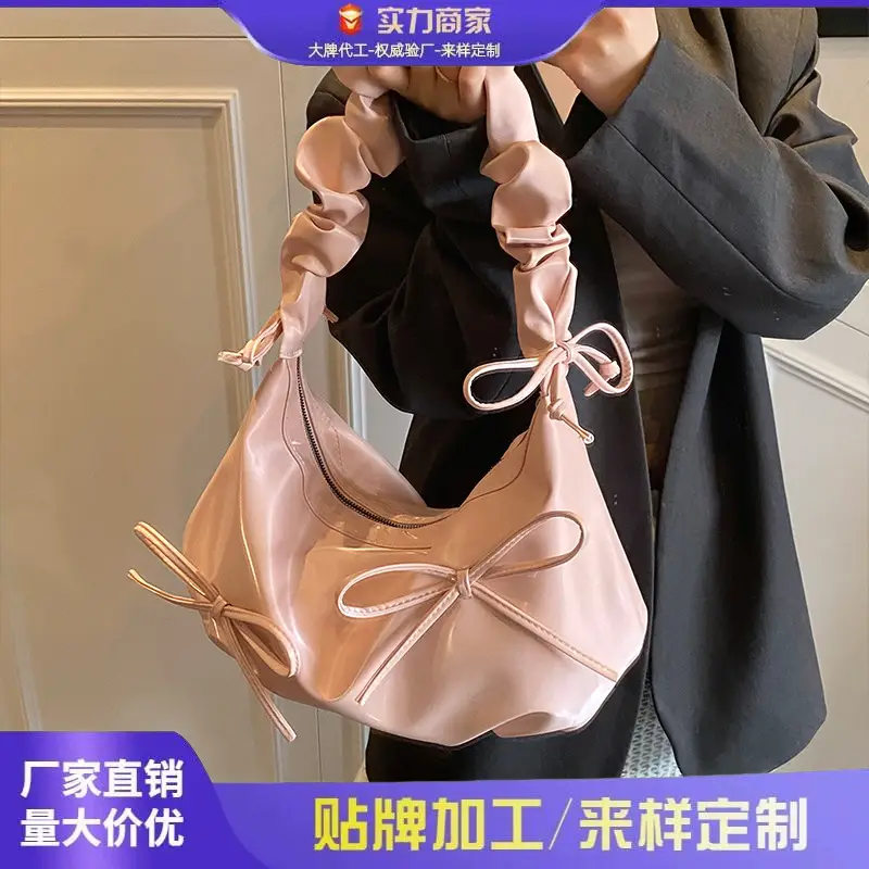 Pink Bow Shoulder Bag for Women 2025 - Image 6
