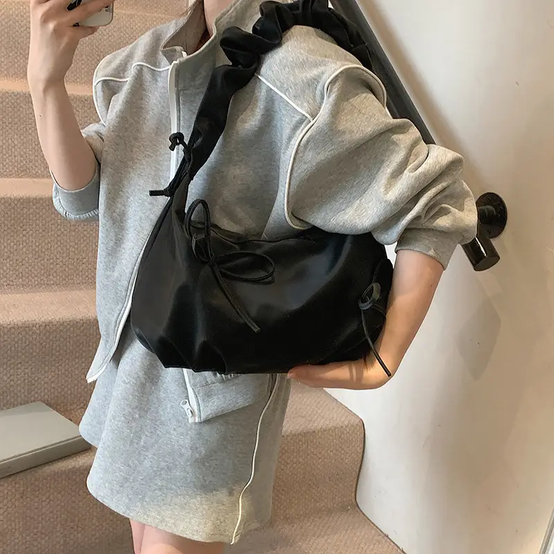 Pink Bow Shoulder Bag for Women 2025 - Image 9