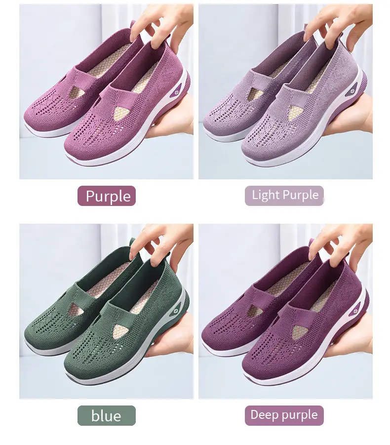 Women's Shoes with Soft Soles That Are Not Tiring for Feet in Summer, Cross-Border Shoes, Casual Shoes, Mother's Shoes, Mesh Breathable Walking Shoes — feature 20