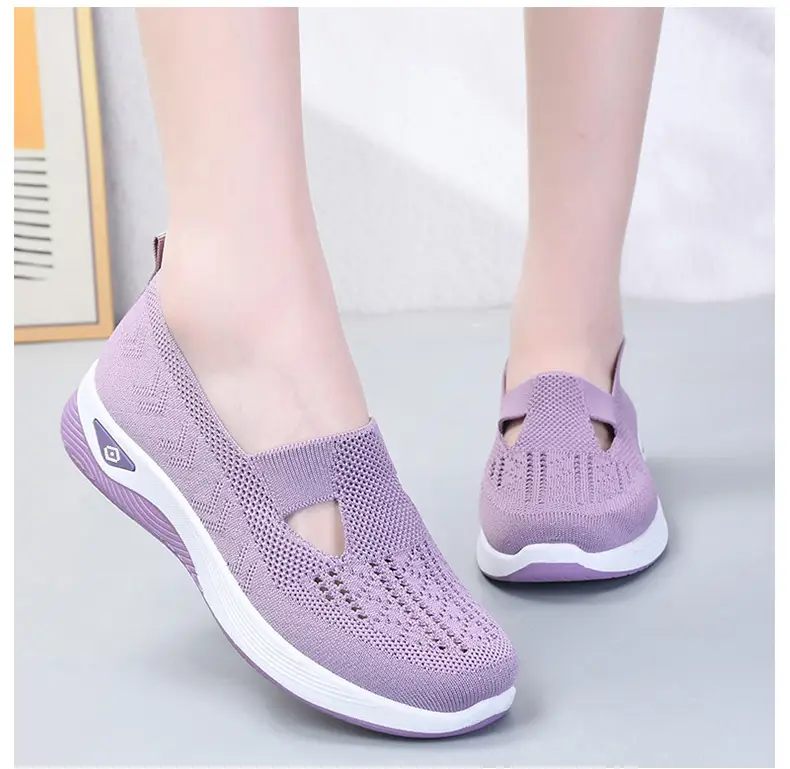Women's Shoes with Soft Soles That Are Not Tiring for Feet in Summer, Cross-Border Shoes, Casual Shoes, Mother's Shoes, Mesh Breathable Walking Shoes — feature 26