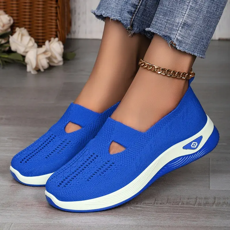 Women's Shoes with Soft Soles That Are Not Tiring for Feet in Summer, Cross-Border Shoes, Casual Shoes, Mother's Shoes, Mesh Breathable Walking Shoes - Image 12