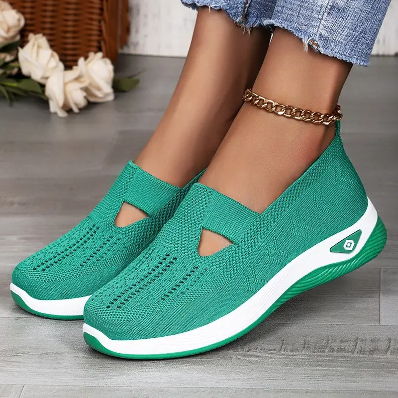 Women's Shoes with Soft Soles That Are Not Tiring for Feet in Summer, Cross-Border Shoes, Casual Shoes, Mother's Shoes, Mesh Breathable Walking Shoes - Image 14