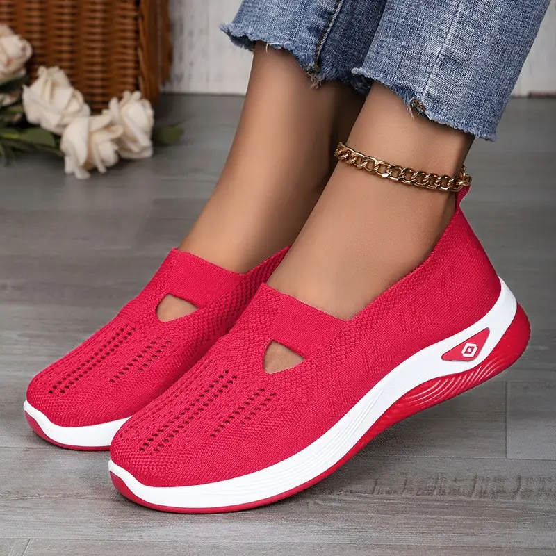 Women's Shoes with Soft Soles That Are Not Tiring for Feet in Summer, Cross-Border Shoes, Casual Shoes, Mother's Shoes, Mesh Breathable Walking Shoes - Image 15