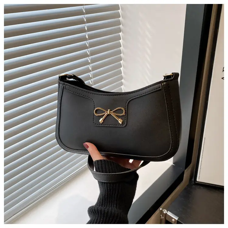 Light Brown Korean Style Shoulder Bag with Bow Detail — feature 25