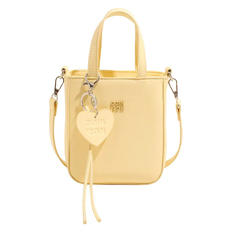 Women's Cream Textured Bucket Bag 2025 Summer