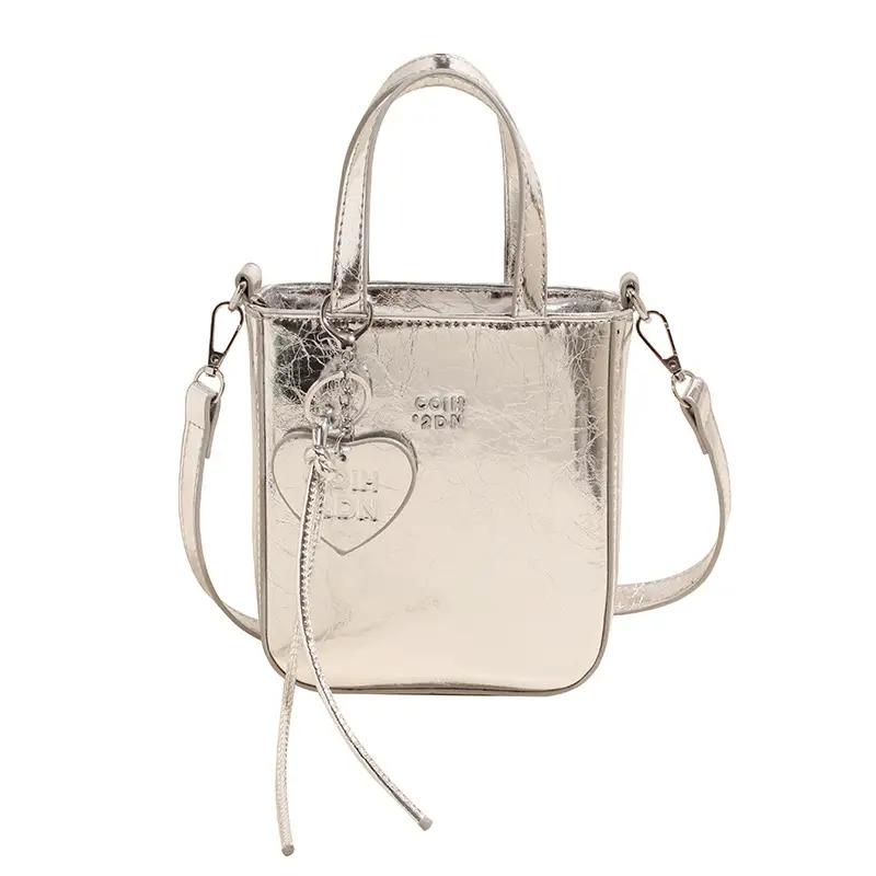 Women's Cream Textured Bucket Bag 2025 Summer